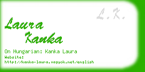 laura kanka business card